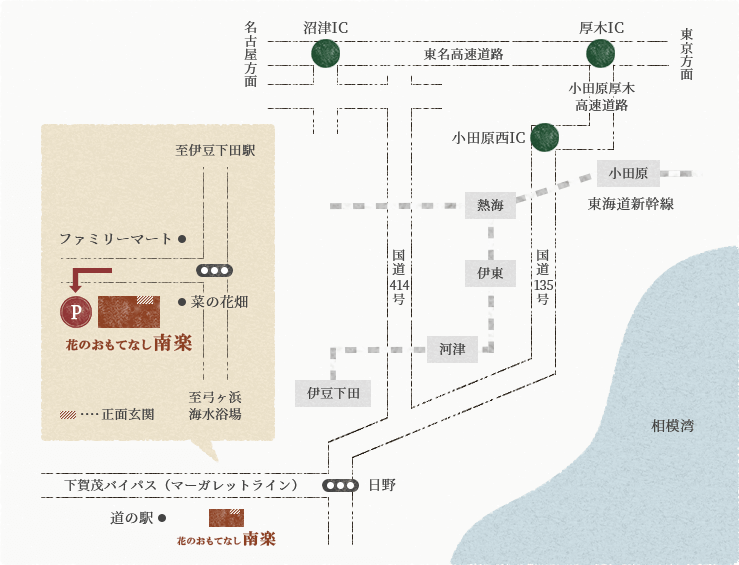 イメージ：無料駐車場案内マップ